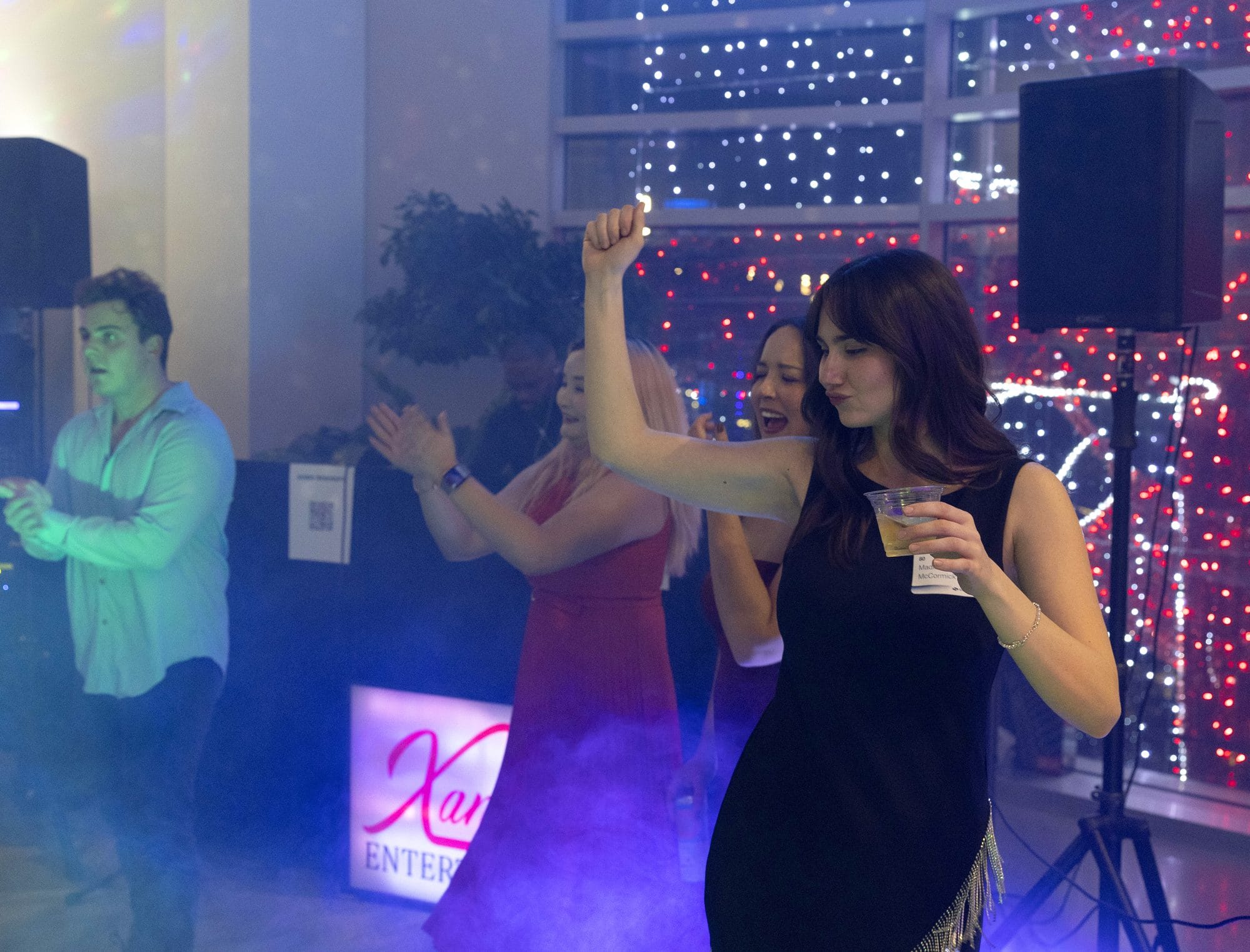 Guests enjoying a Xandavi Entertainment DJ and karaoke event