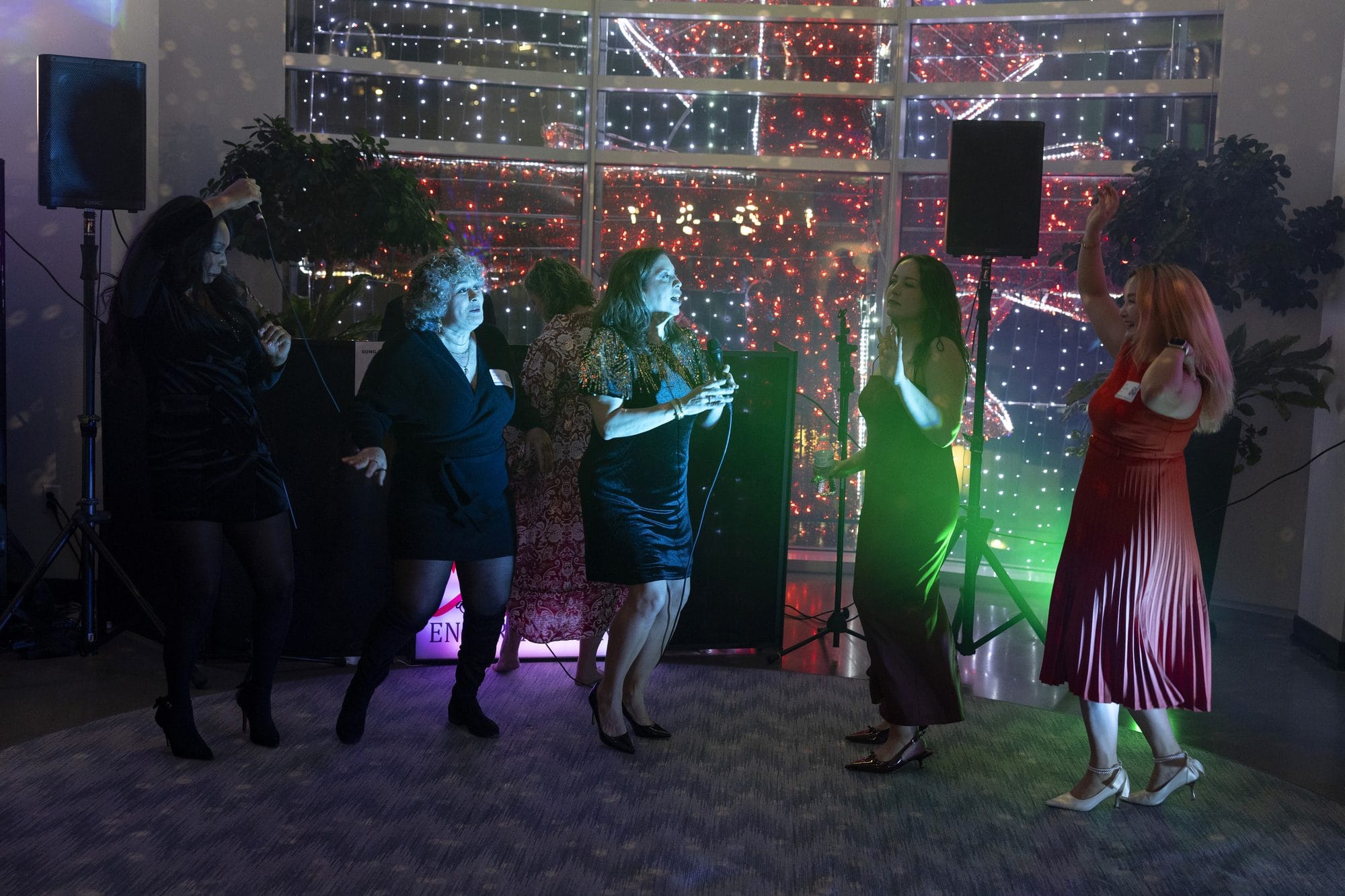 Guests enjoying a Xandavi Entertainment DJ and karaoke event