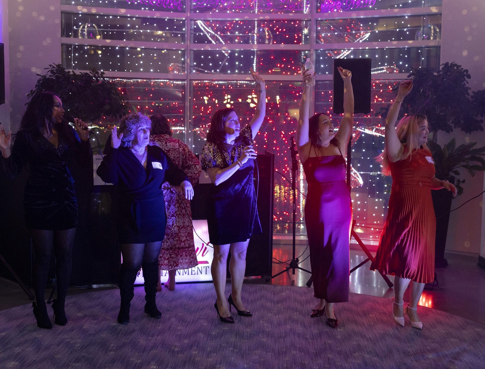 Guests enjoying a Xandavi Entertainment DJ and karaoke event