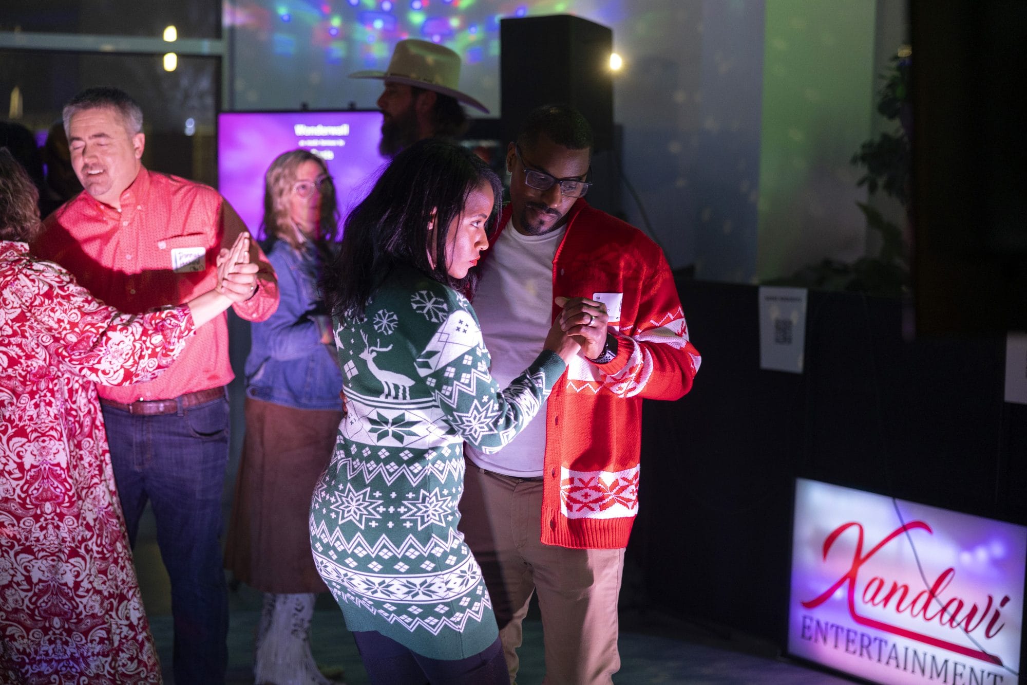 Guests enjoying a Xandavi Entertainment DJ and karaoke event