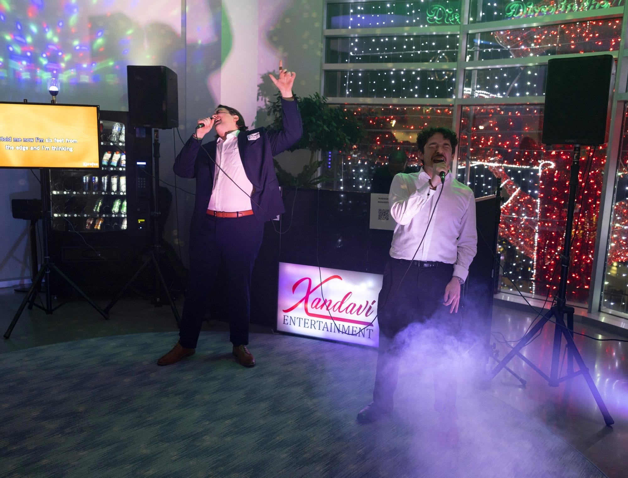 Guests enjoying a Xandavi Entertainment DJ and karaoke event